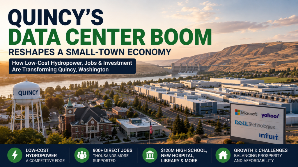 Photo: growbusinessmag.com How Data Centers Transformed Quincy, Washington: From Farming Town to Tech Hub