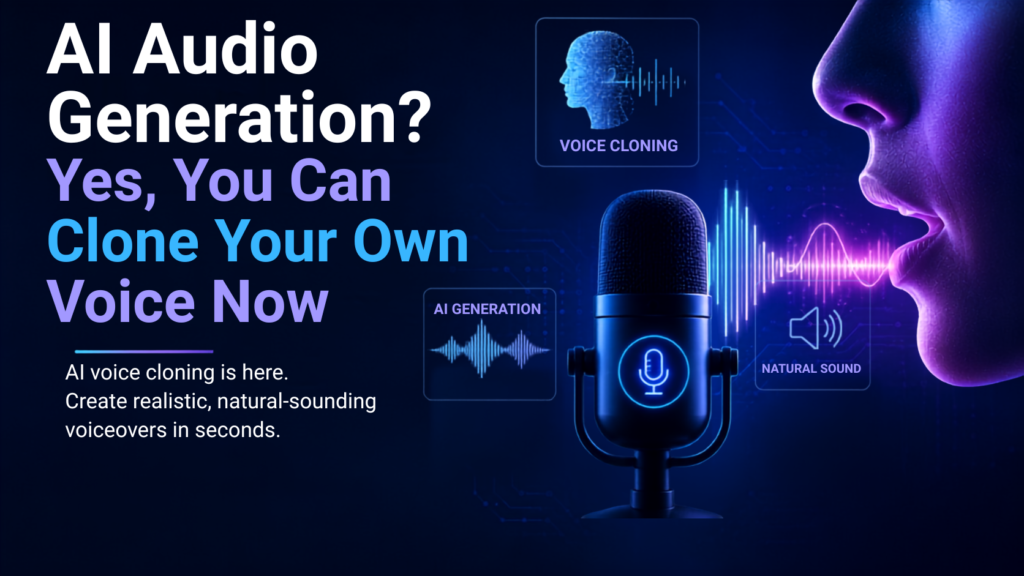 AI voice cloning technology for creating a digital copy of your own voice