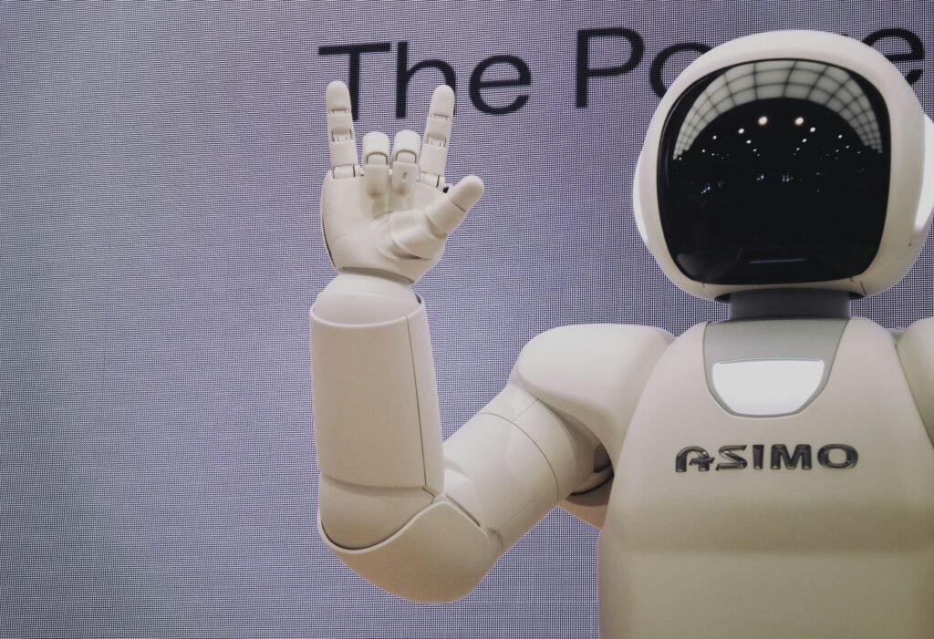 Futuristic AI system evolving itself while human operators monitor safety controls.