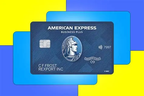 Business owner using the Amex Blue Business Plus card while managing everyday business expenses and finances at a modern workspace.