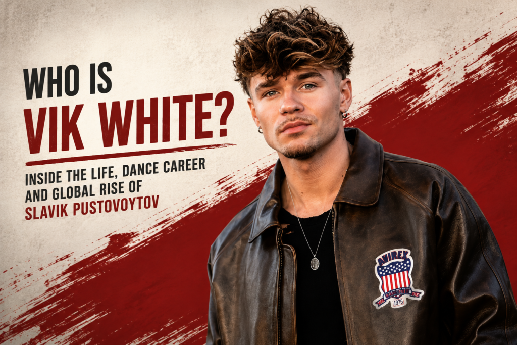 Featured image portraying Vik White, also known as Slavik Pustovoytov, across dance, television, social media, film, Taiwan travel collaborations and his Ukrainian heritage.