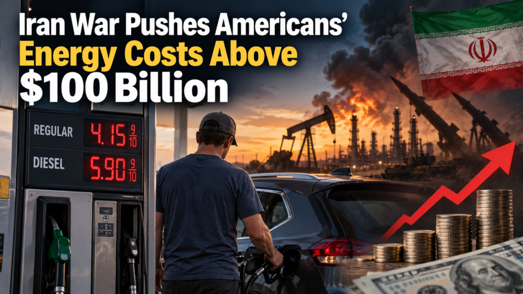 Iran war energy costs rise as US gasoline and diesel prices increase